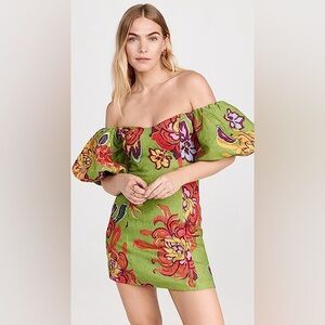 Rhode Dali Dress in Green Lanai